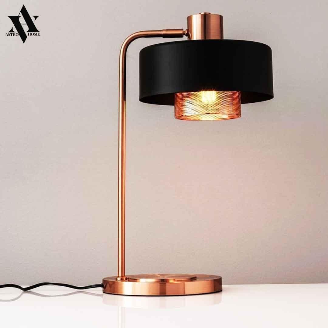 rose gold lamp desk